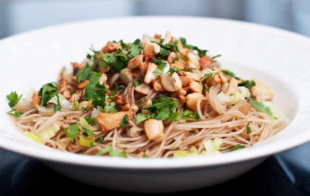 rice noodles sauteed soy